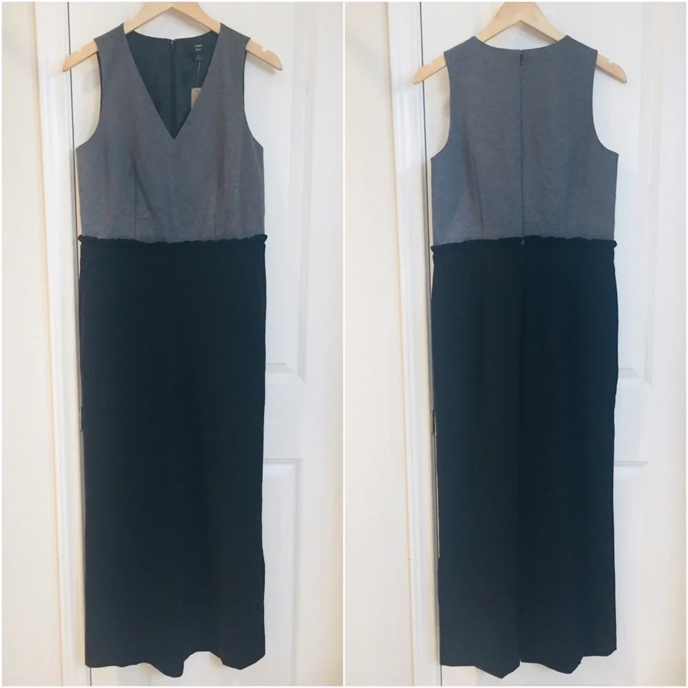 J. Crew Wide Leg Combo Jumpsuit Size 6